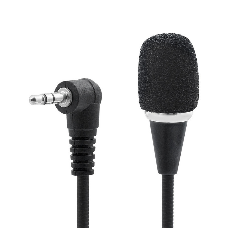 Univerzalni prijenosni 3,5 mm mini mikrofon mikrofon Handsfree kabel mikrofon audio mikrofon za PC prijenosno računalo glasan telefonski zvučnik 16-18 cm