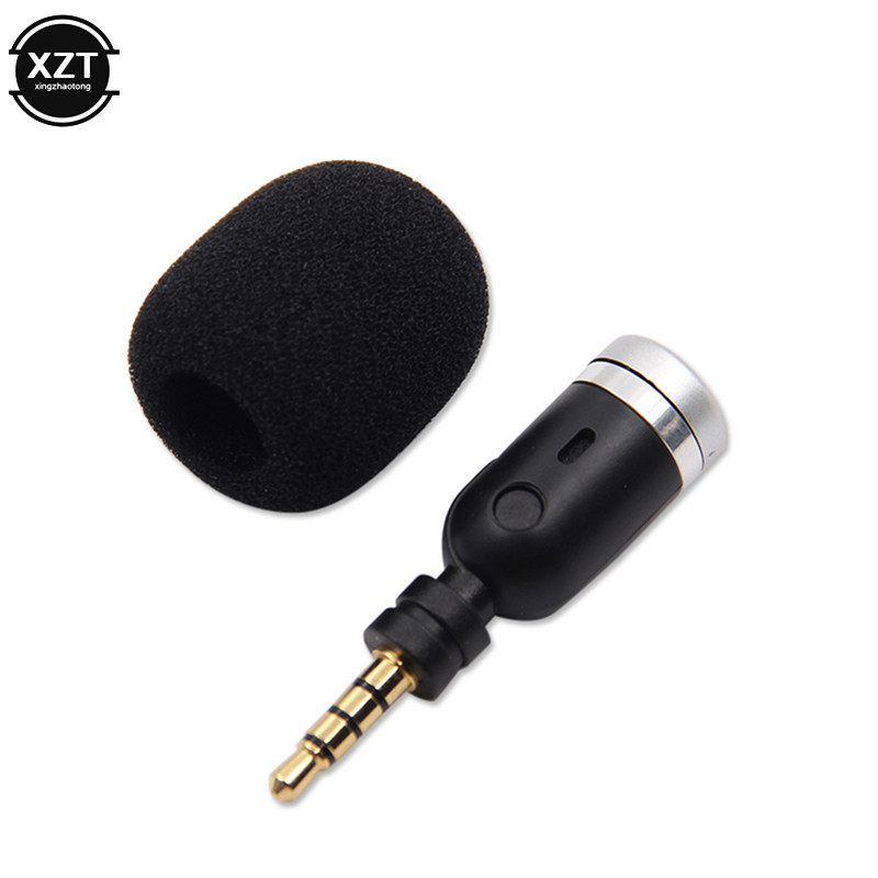 Prijenosni mini mikrofon 3,5 mm Aux Mono/ Stereo/ 4-polni savitljivi za mobitel, računalo, prijenosno računalo, snimanje