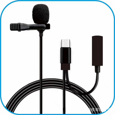 Lavalier mikrofon s reverom, rupica za mikrofon za iPhone Android telefon, mobilni mobitel, žičani, malena kravata, mini mikro mikrofon, automobil, mali mikrofon