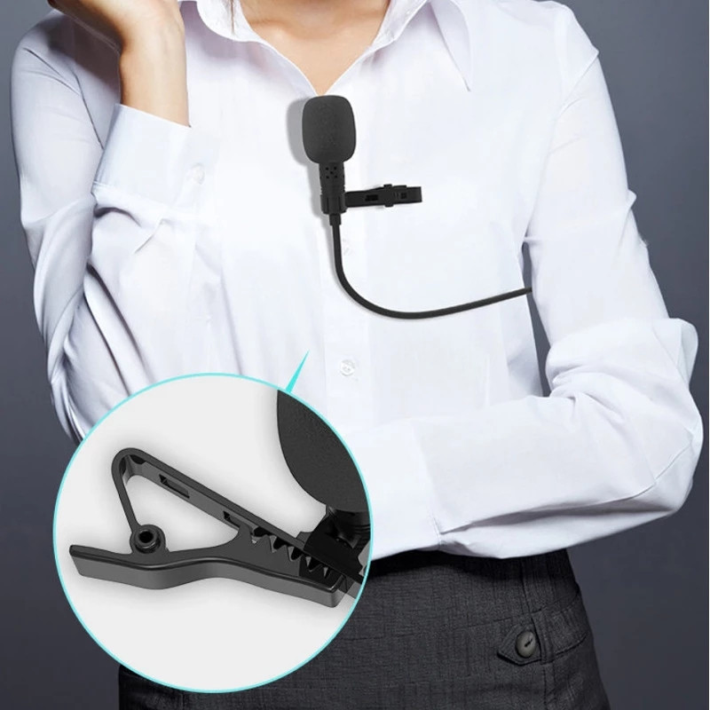Lavalier mikrofon s reverom, rupica za mikrofon za iPhone Android telefon, mobilni mobitel, žičani, malena kravata, mini mikro mikrofon, automobil, mali mikrofon