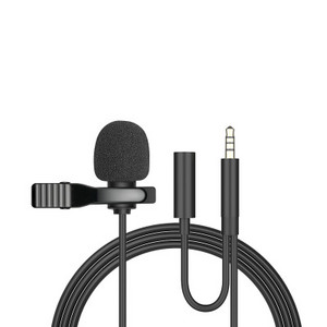 1,5 m-es Mini Hordozható Lavalier Mikrofon Kondenzátor Clip-on Lapel Mic Vezetékes 3,5 mm Mikrofon Mikrofon telefonhoz Laptop PC-hez