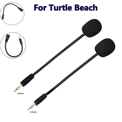 Преносим микрофон 2,5/3,5 мм, стерео студийни слушалки за игри, гласов микрофон за Turtle Beach / Kingston Mic Replacement