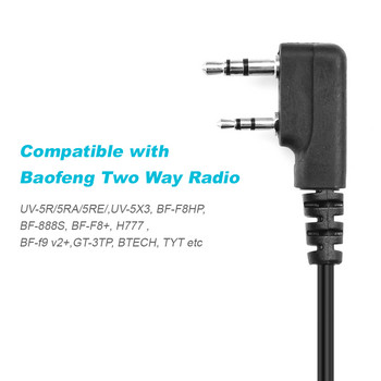 Нов оригинален микрофон Baofeng Walkie Talkie, ръчен двупосочен радио високоговорител, микрофонна слушалка за UV-5R UV-5RE Plus 3R+ B5 B6 6R 888S