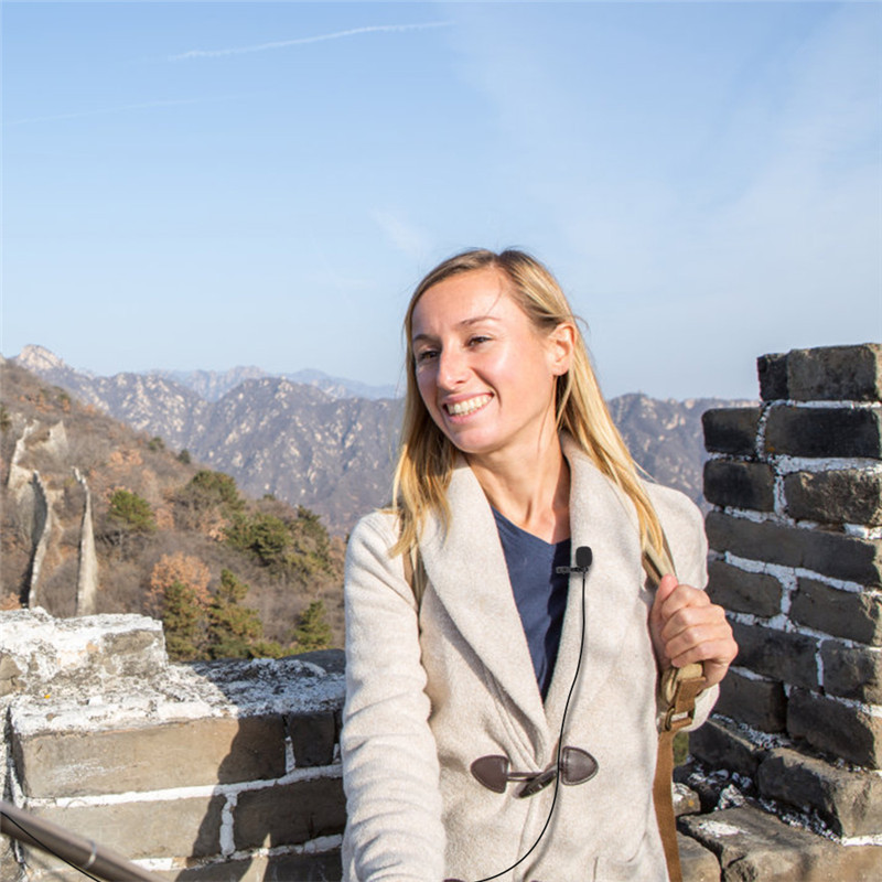 1,5 m-es Mini C típusú mikrofon Lapel Lavalier Clip-on rögzítő mikrofon Samsung S20 S10 S9 Huawei P40 P30 P20 Android mobiltelefonhoz