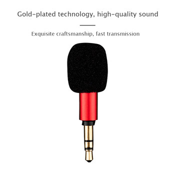 kebidu Mini Mic Microphone Jack 3,5mm Plug Omni-Directional Recorder for Smart Phone Laptop PC κάρτα ήχου 3,5mm Aux