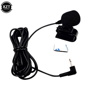 Аудио микрофон за кола 2,5 мм щепсел за жак Микрофон Стерео мини кабелен външен микрофон за автоматично DVD радио 3 м кабел 2 полюса моно