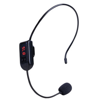 RadioFM Ασύρματο ακουστικό Μικρόφωνο Handsfree Megaphone Mic for Loudspeaker Teaching Meeting Οδηγός Φορητό Megaphone Radio Mic