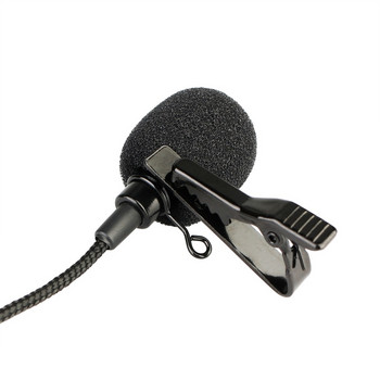 Φορητό μικρόφωνο πέτο με κλιπ 3,5 mm Ενσύρματο μικρόφωνο Hands-free for Tour Guide System F4511B