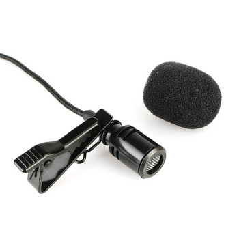 Преносим микрофон с ревер с щипка 3,5 мм жак Кабелен микрофон за свободни ръце за система за екскурзовод F4511B