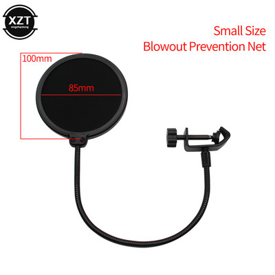 Vastupidav kihiline tuuleklaasi stuudiomikrofon Professionaalne painduv mask Mic Pop Filter Kahekihiline kilp kõne salvestamiseks