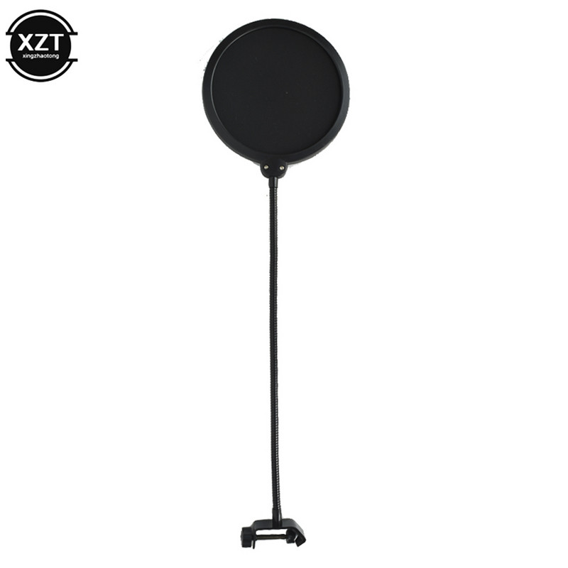 Vastupidav kihiline tuuleklaasi stuudiomikrofon Professionaalne painduv mask Mic Pop Filter Kahekihiline kilp kõne salvestamiseks