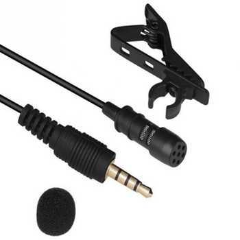 Μικρόφωνο με κλιπ κολάρου Μίνι φορητό μικρό μικρόφωνο Ζωντανή μετάδοση Eat Broadcast Κινητό Τηλέφωνο Υπολογιστής εγγραφής Μείωση θορύβου