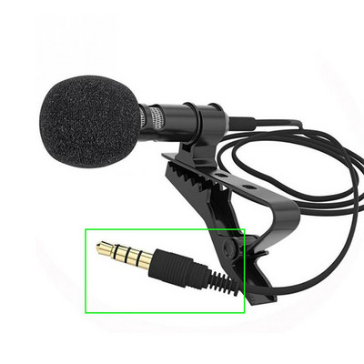 Mikrofon sa kopčom za ovratnik Mini-prijenosni mali mikrofon Prijenos uživo Emitiranje prijenosa hrane Mobilni telefon Računalo Snimanje Smanjenje buke