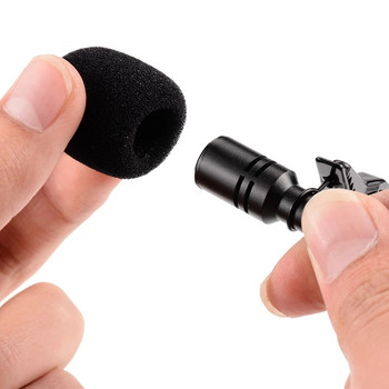 Φορητό 1,5m Lavalier Mini Condenser Microphone Clip-on 3,5mm Hands-free Mic Lapel for PC Lound Speaker