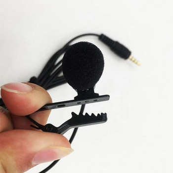 Κουμπότρυπα Lavalier μικρόφωνο με πέτο για κινητό τηλέφωνο Smartphone Mini Tiny Micro Tie Ενσύρματο μικρό Mikrofon Mike Sound