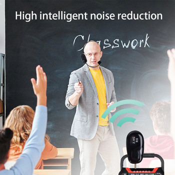 2 Ασύρματο μικρόφωνο 4G Ακουστικό Μείωση θορύβου Δέκτης μικροφώνου Ενισχυτής φωνής Εκπαιδευτικά ηχεία Συνάντηση πωλήσεων σε εξωτερικούς χώρους