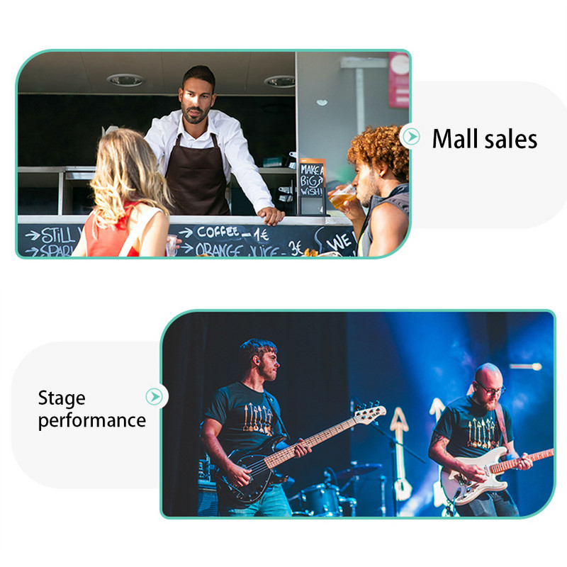 2 4G bežični mikrofon Slušalica Smanjenje buke Mikrofon Prijemnik Pojačalo glasa Govornici za podučavanje Prodajni sastanak na otvorenom