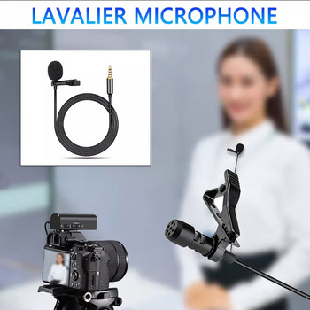 Single Head Lavalier Lapel Microphone Omnidirectional Condenser Mic για iPhone Android & Smartphones, Youtube, Εγγραφή βίντεο