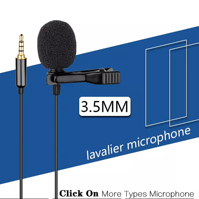Lavalier mikrofon s jednom glavom, svesmjerni kondenzatorski mikrofon za iPhone Android i pametne telefone, Youtube, video snimanje