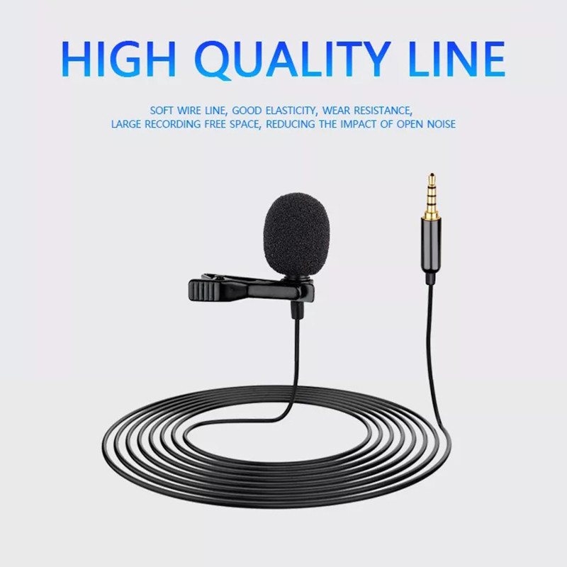 Lavalier mikrofon s jednom glavom, svesmjerni kondenzatorski mikrofon za iPhone Android i pametne telefone, Youtube, video snimanje