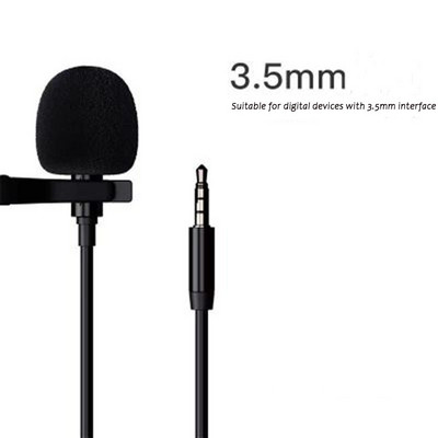 Mini mikrofon za iPhone Lightning tip C 3,5 mm mikrofon za Samsung Huawei Xiaomi Lavalier Mikrofon za snimanje na kopču