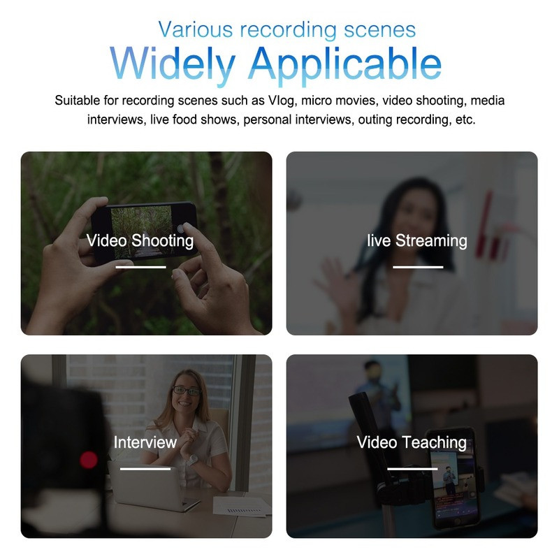 Mini mikrofon za iPhone Lightning tip C 3,5 mm mikrofon za Samsung Huawei Xiaomi Lavalier Mikrofon za snimanje na kopču