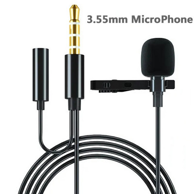 1.5M Mini 3.55MM всепосочен петличен кардиоиден USB микрофон HiFi звуков микрофон за намаляване на шума за DJI OSMO камера PC лаптопи