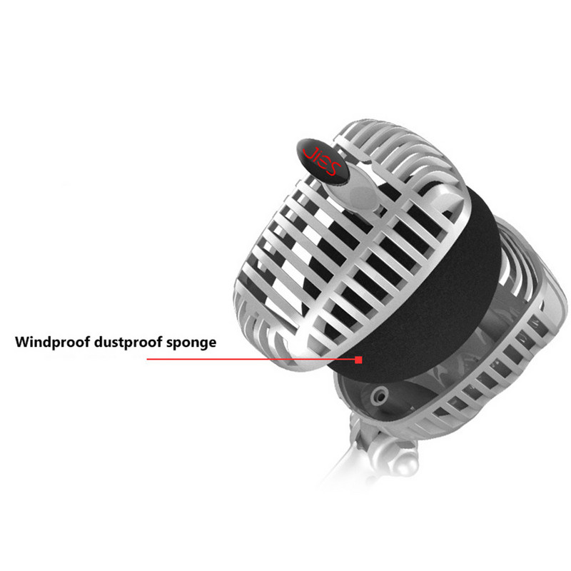 „Professionnel Vintage Style“ universalus USB 3,5 mm stalinis mikrofonas susitikimų biuro žaidimų mikrofonas