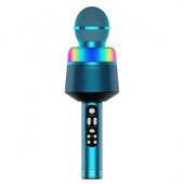 Φορητό ηχείο Echo Sound Reverb 1200mah Ηχείο μικροφώνου με λειτουργία Led Light Singing Recorder Karaoke Μικρόφωνο Δώρο για παιδιά