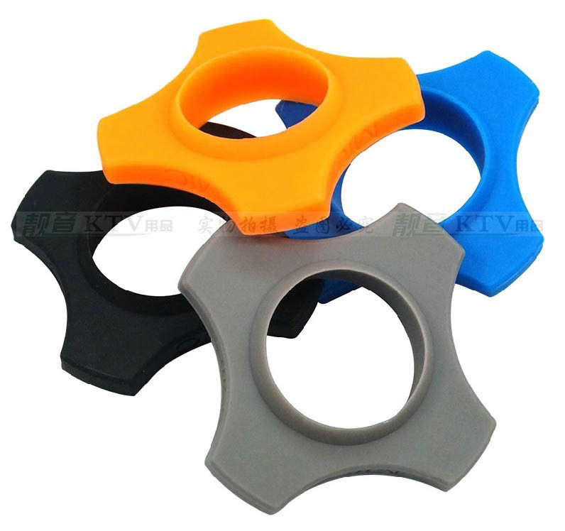 1 rinkinio mikrofono neslystantis įvorė KTV silikono apsauginis žiedas, apsaugantis apatinį strypo rankovės laikiklį BBS MIC KTV įrenginiui