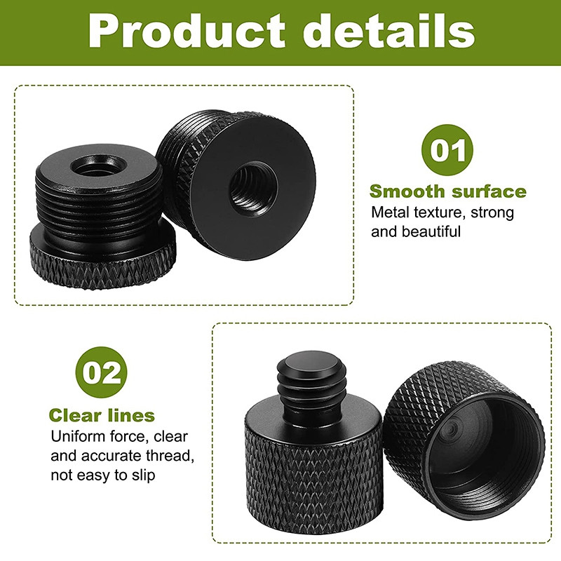 Set adaptera za mikrofonski navoj od 8 komada 5/8 ženski na 3/8 muški i 3/8 ženski na 5/8 muški adapterski navoj za navoj za Micr stalak