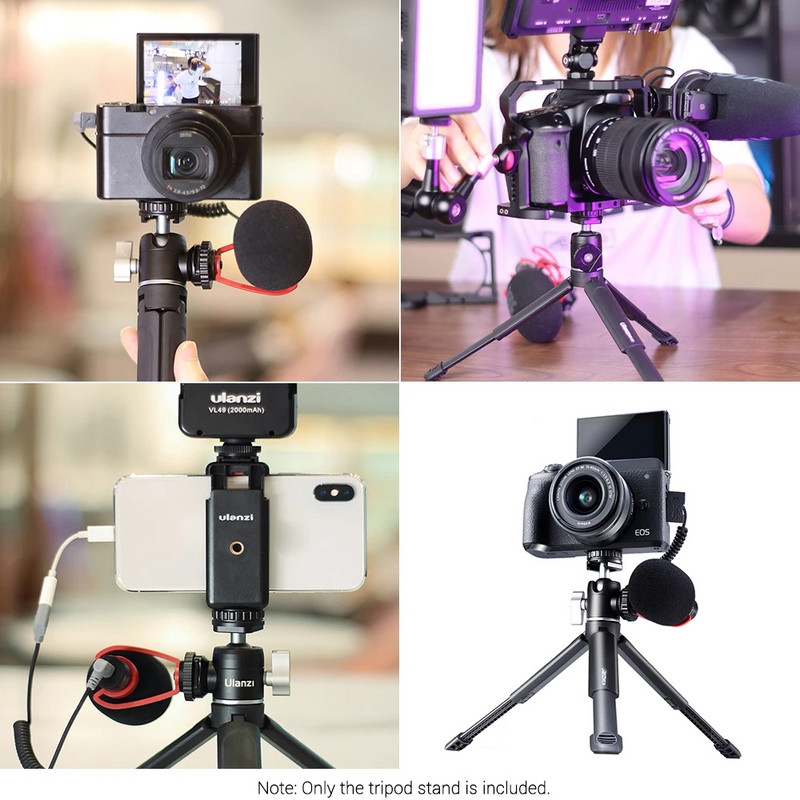 Ulanzi kihúzható asztali telefon kamerához élő állvány 1/4 csavaros állvánnyal fényképezési kiegészítő Goprohoz 11 10 9 8