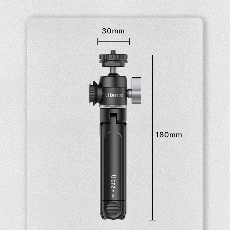 Ulanzi U-Vlog lite mini stativ s kuglastom glavom od 360° i hladnom cipelom za selfie štap Stolni stativ za kameru iPhone Android telefon DSLR