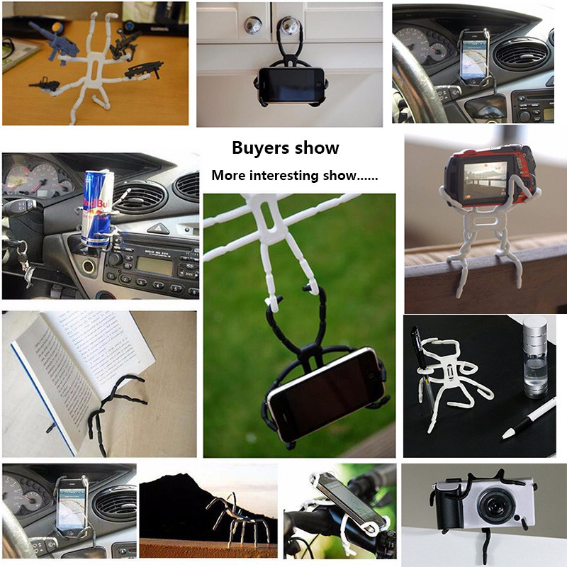 Fleksibilni pauk držač nosača velike veličine za mobilne telefone iPad tablete Stolna računala Stalci za selfie Tronožac