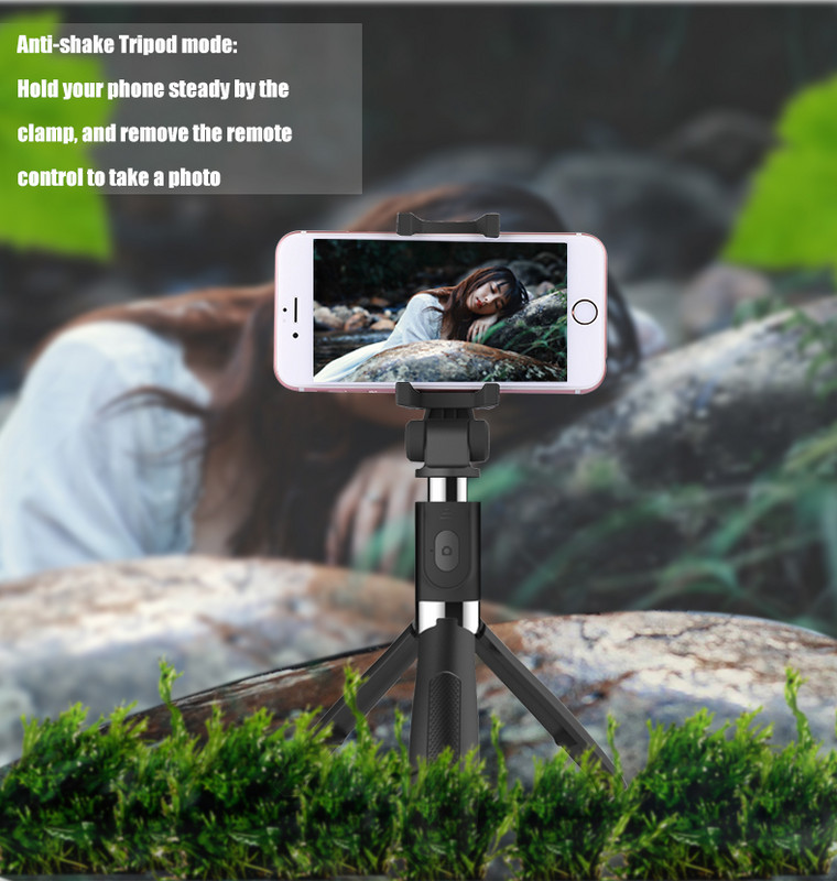 3-ühes Bluetoothi monojala statiivialus Xiaomi Redmi Note Huawei iPhone 11 XR 7 8 Plus Samsungi mobiiltelefonide nutitelefoni statiivide jaoks