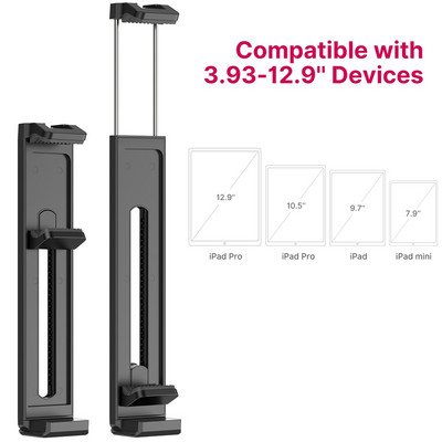 Ulanzi U-Pad II universalus plastikinis planšetinio kompiuterio spaustukas skirtas iPad Pro Mini Air 12,9 colio telefono stovo laikiklis su Arca 1/4 varžtu trikojiui