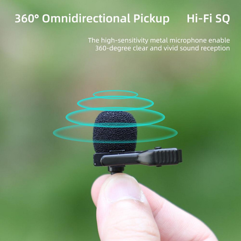 Mikrofon za Insta360 One R/X2 Action Type-c Lavalier Mic Akcijska kamera Dodatna oprema za smanjenje buke Mikrofoni za snimanje