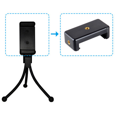 Mobiliojo telefono stovas Automobilinio telefono laikiklis Lankstus trikojo laikiklio stovo laikiklis skaitmeninei kamerai Mini nešiojamas lankstus stalinis stentas