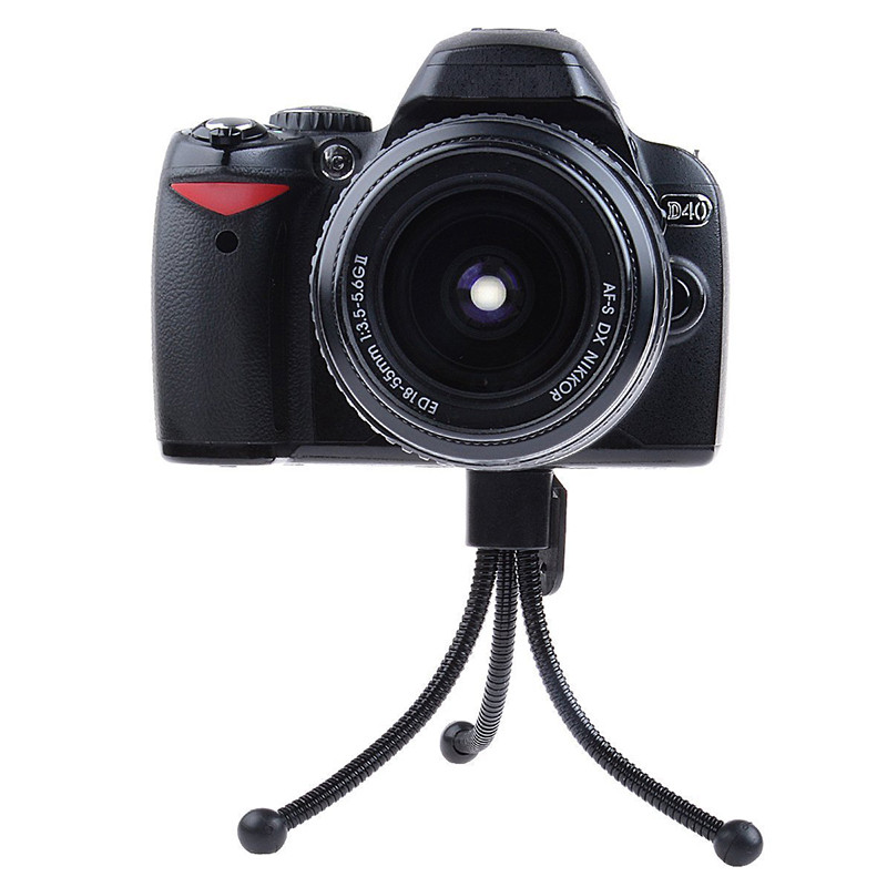 Mobiliojo telefono stovas Automobilinio telefono laikiklis Lankstus trikojo laikiklio stovo laikiklis skaitmeninei kamerai Mini nešiojamas lankstus stalinis stentas