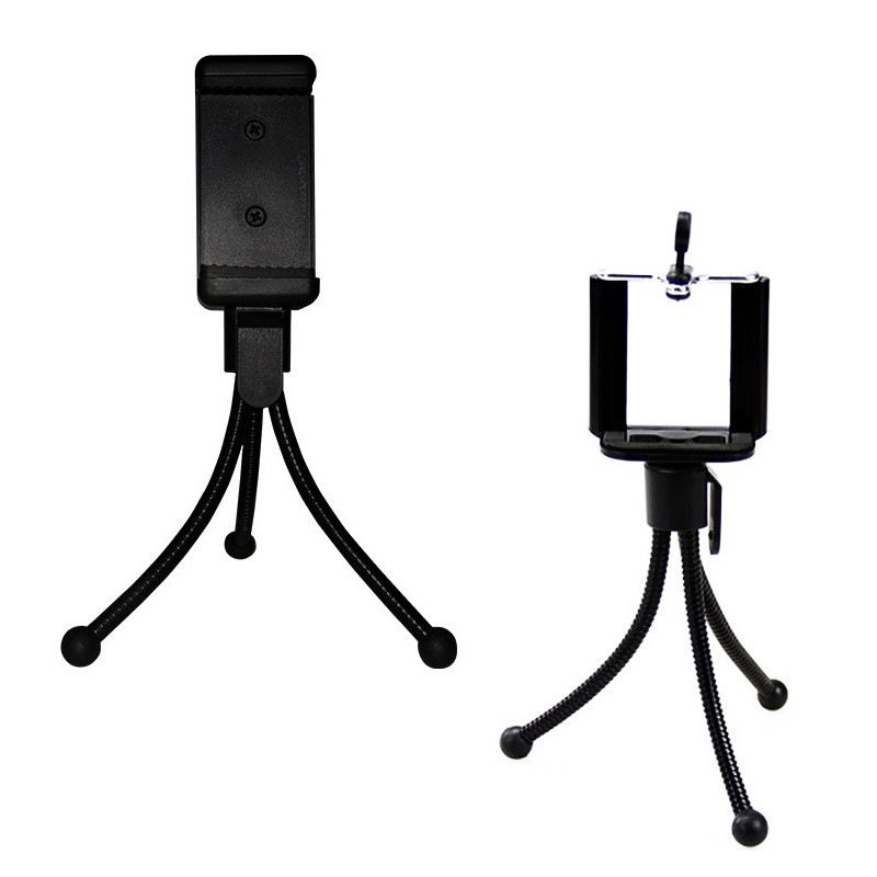 Mobiliojo telefono stovas Automobilinio telefono laikiklis Lankstus trikojo laikiklio stovo laikiklis skaitmeninei kamerai Mini nešiojamas lankstus stalinis stentas