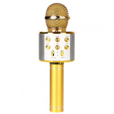 Vezeték nélküli mikrofon intelligens zajszűrő hangvezérlés LED lámpák Bluetooth-kompatibilis karaoke mikrofon hangváltó