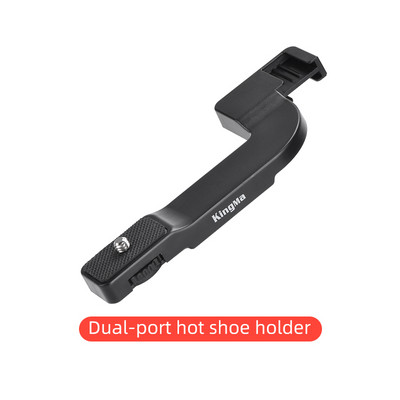 KingMa stolni produžetak za tronožac Prijenosni selfie štap Dual Hot Shoe nosač za montiranje za kameru bez zrcala Vlog Dodatak za snimanje