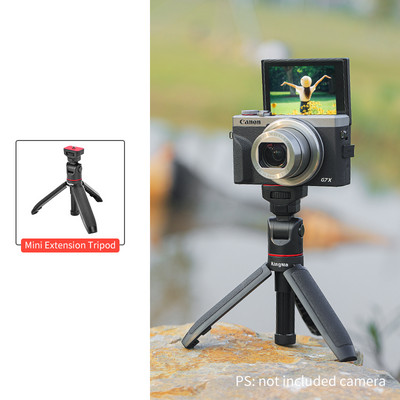 KingMa stolni produžetak za tronožac Prijenosni selfie štap Dual Hot Shoe nosač za montiranje za kameru bez zrcala Vlog Dodatak za snimanje