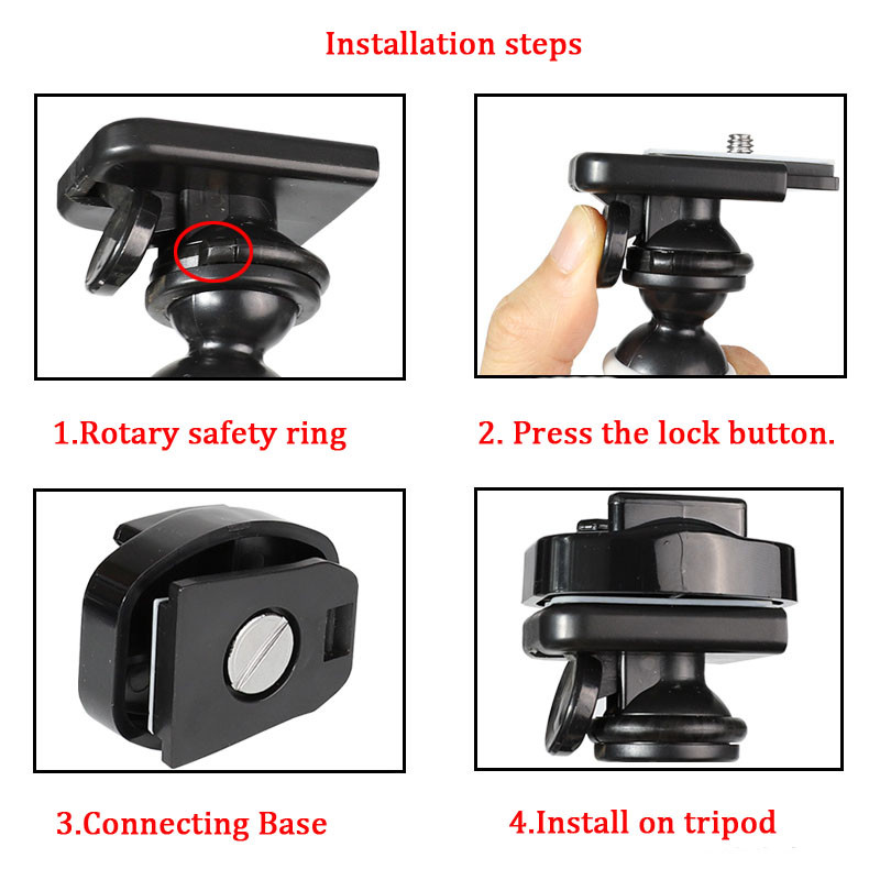 Držač Octopus Stativ za DJI OSMO ACTION 3 2 Kamera GoPro Hero 11 10 9 8 7 6 5 SJCAM Yi EKEN AKASO Inst360 Dodatak za jednu kameru