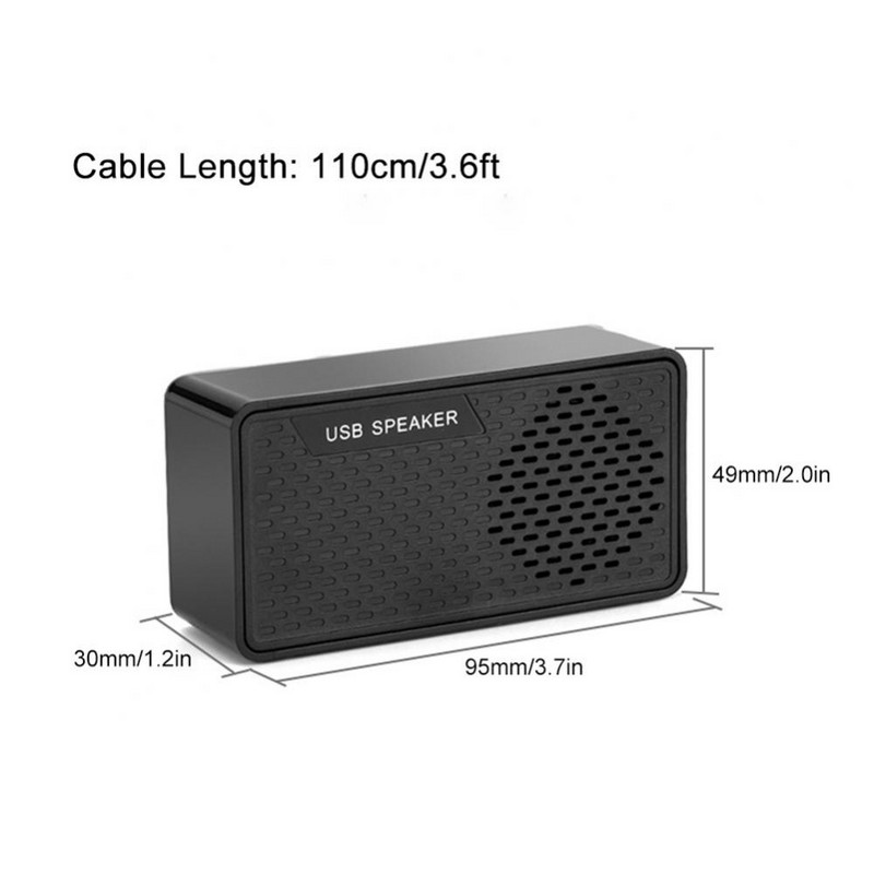 USB-hangszóró HK-5007 Mini hordozható 3W-os USB-hangszóró, dupla kürt 1,2 m-es kábellel PC-s laptopokhoz, szórakoztató elektronikai eszközökhöz otthoni partikhoz