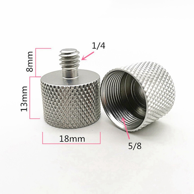 12 vnt Moteriški sriegiuoti veržliniai sraigtiniai adapteriai mikrofono spaustuko laikiklio veržlės adapteriai mikrofono mikrofono stovui, auksiniai ir sidabriniai