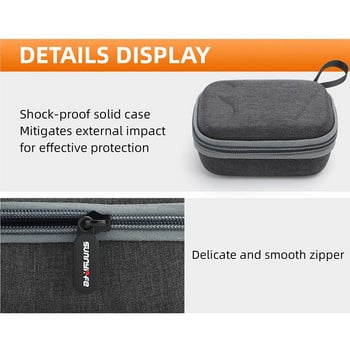 Το SUNNYLIFE είναι κατάλληλο για τσάντα αποθήκευσης μικροφώνου DJI, ασύρματο μικρόφωνο, φορητή προστατευτική θήκη