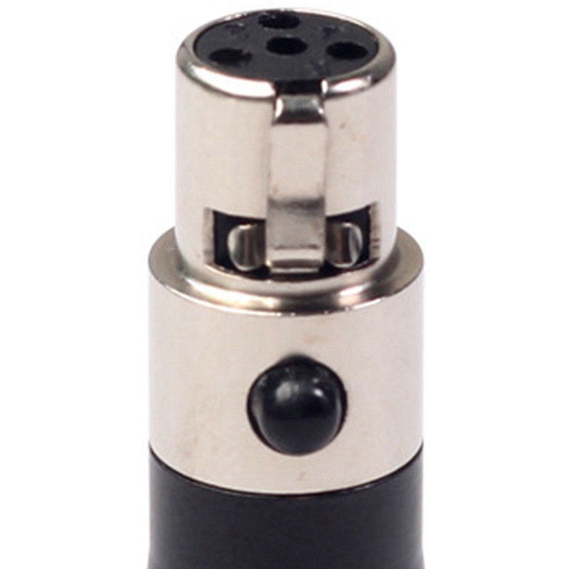 XLR Mini 3 tűs apa-4 tűs anya audioadapter dugós csatlakozó Hi-Fi jelátalakító adapter mikrofon hangszóróhoz