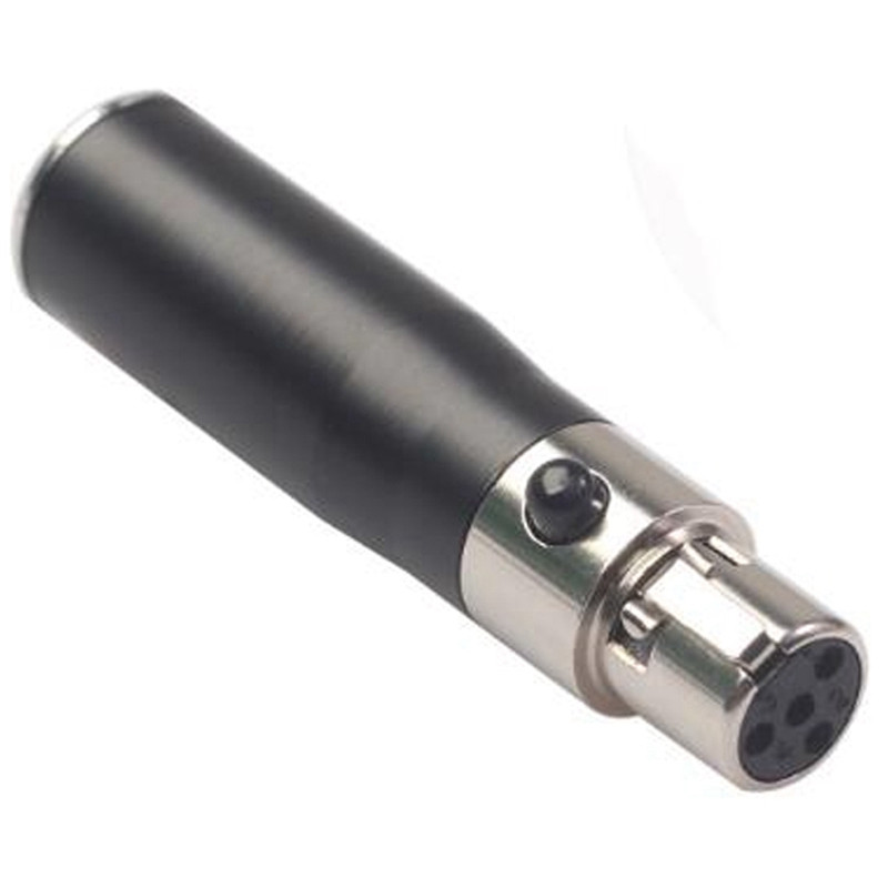 XLR Mini 3 tűs apa-4 tűs anya audioadapter dugós csatlakozó Hi-Fi jelátalakító adapter mikrofon hangszóróhoz