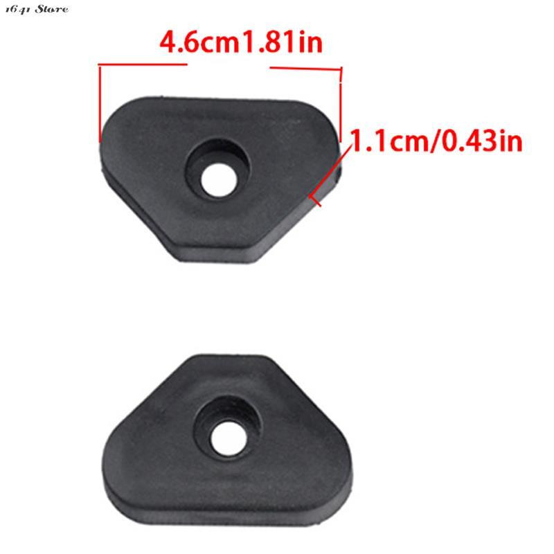 Noi 4 buc. Dulapuri pentru difuzoare cu carcasă mare durabilă, neagră, picioare din cauciuc, bază pentru amortizor, 4,6 cm x 1,1 cm
